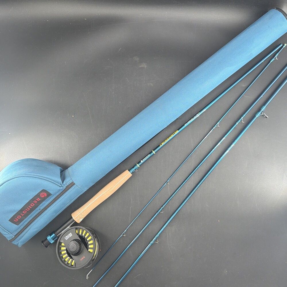 Redington Cross Water 4•5•6 9 ft Fly Rod & Reel 4 Piece Set With Carrying Case